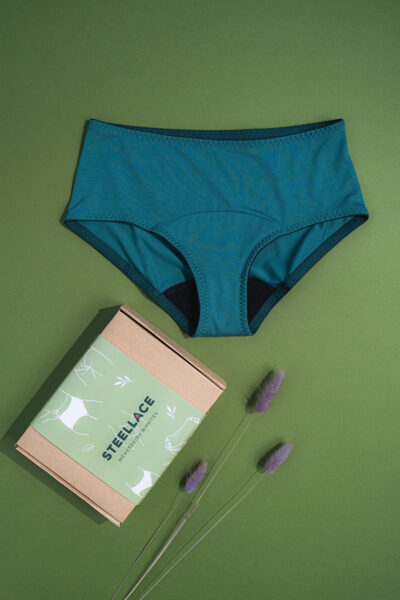 Pine green panties for teens